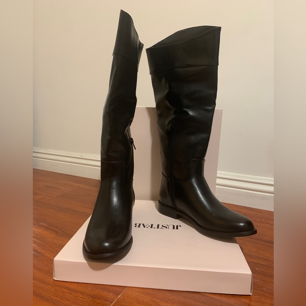 Leather Knee Boots